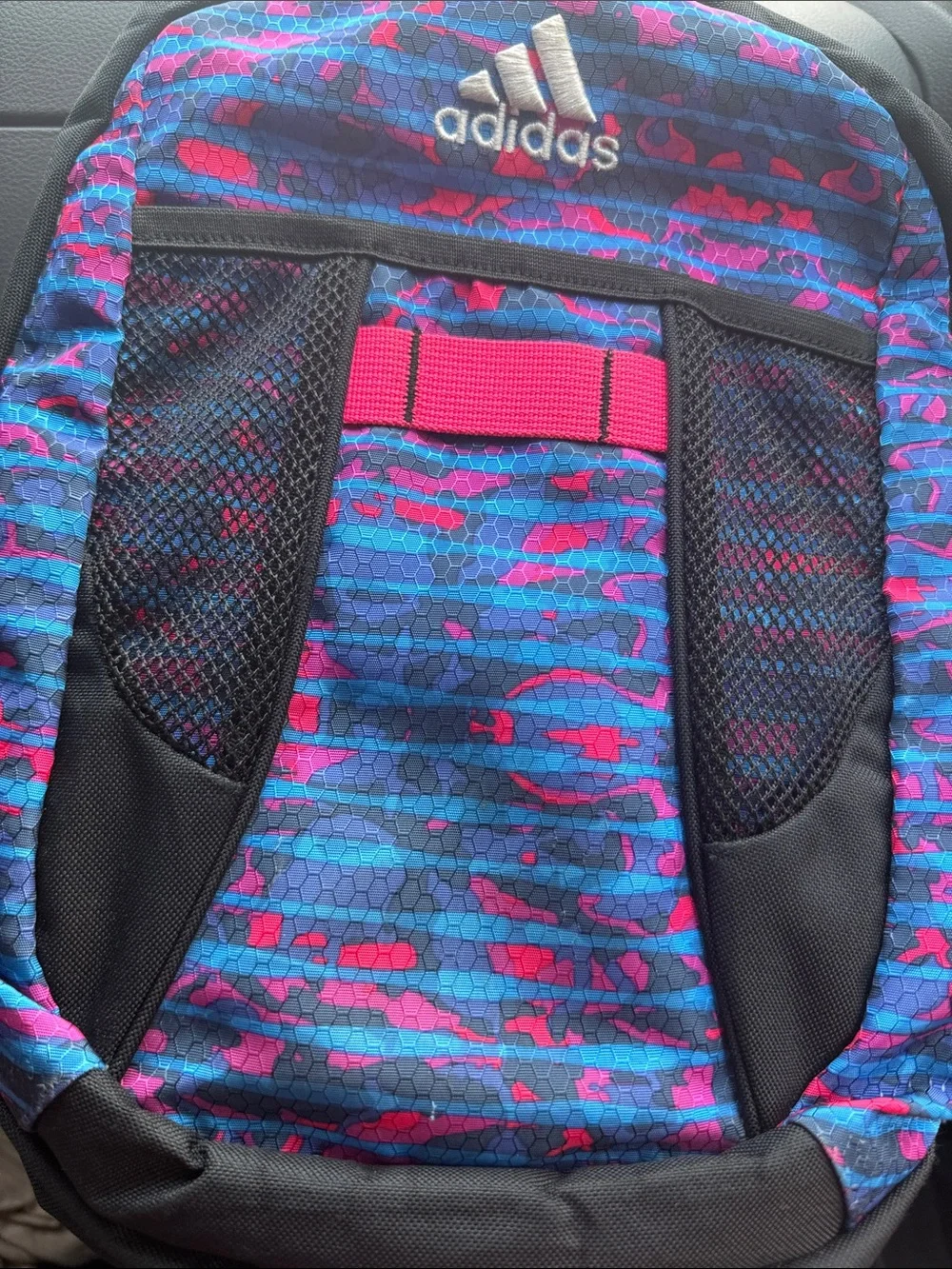 adidas Women's Blue & Pink Camouflage Pattern Backpack
